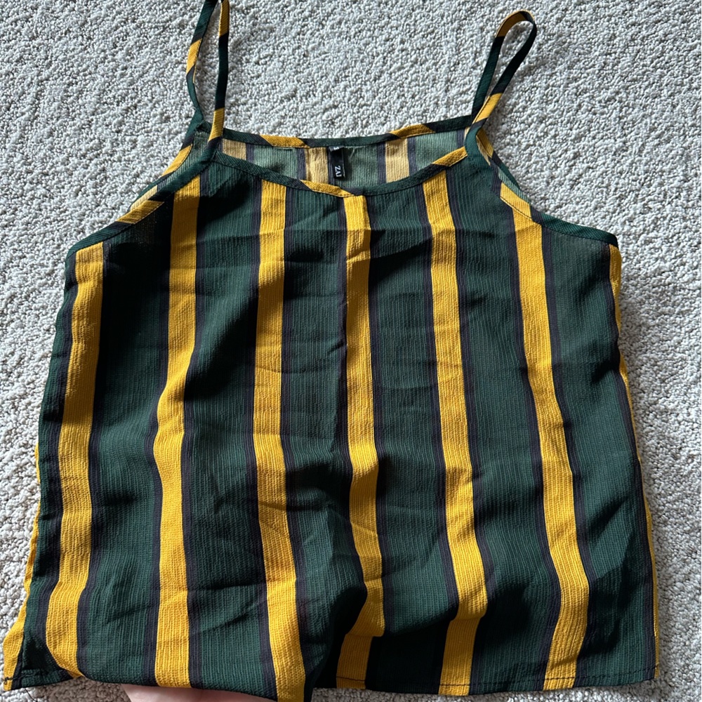 Zaful matching set (olive, black, yellow) - Picture 6 of 10